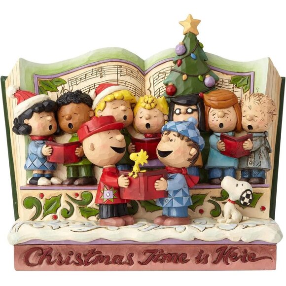 Enesco Jim Shore Peanuts Christmas Storybook Figurine 7.5" Multicolor NIB NEW - Picture 1 of 6